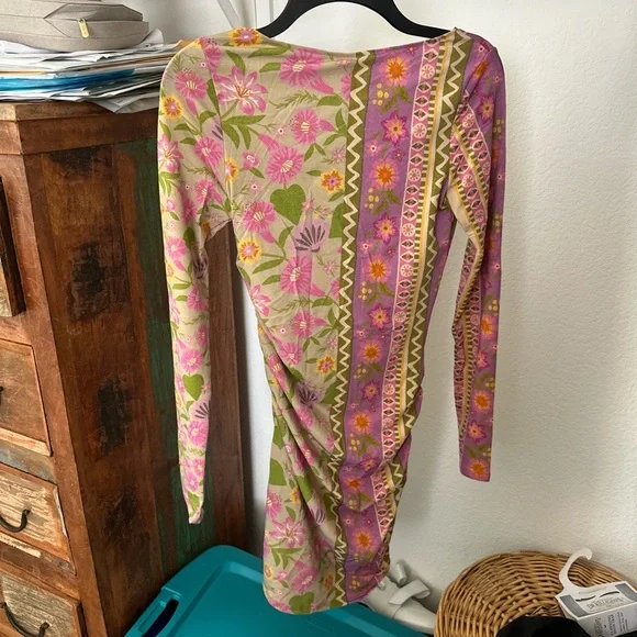 Spell Goldie Shimmer Mini Dress-Desert Rose NWT - Picture 5 of 7